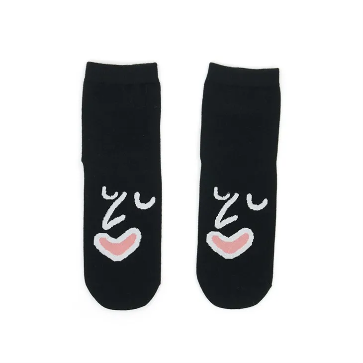 Crni Emoji pamučne čarape