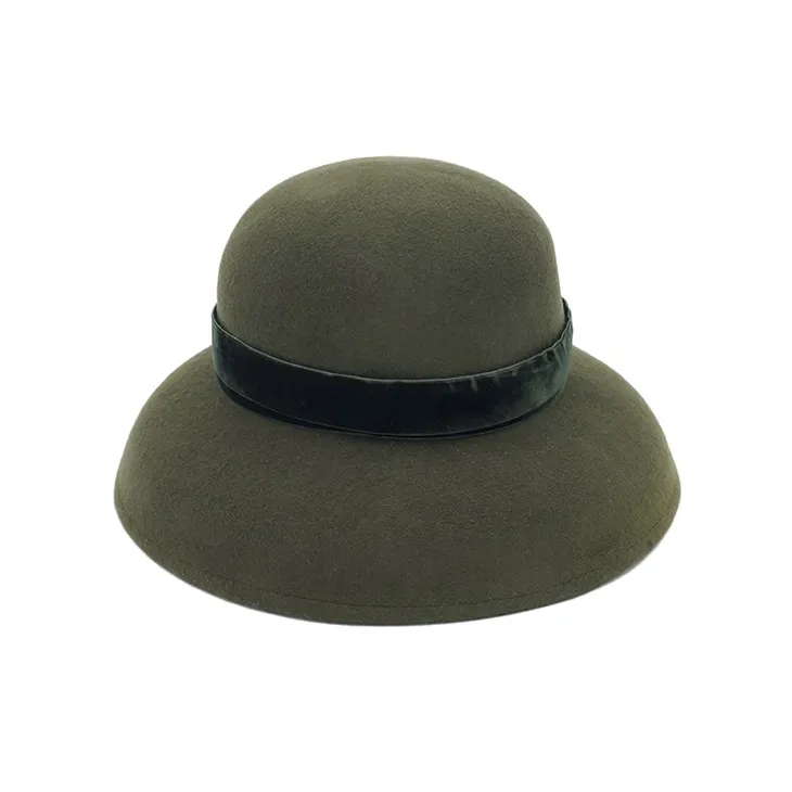 Crnozeleni vuneni šeširi