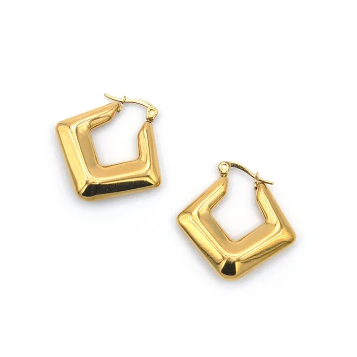 Zlatne romboidne naušnice