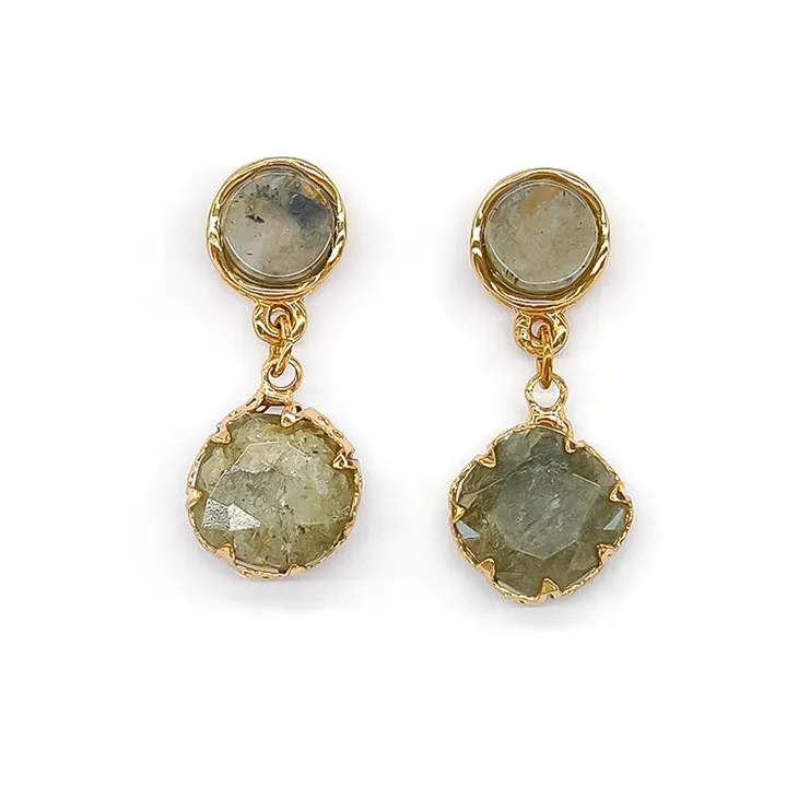 Mramorna zelena naušnica