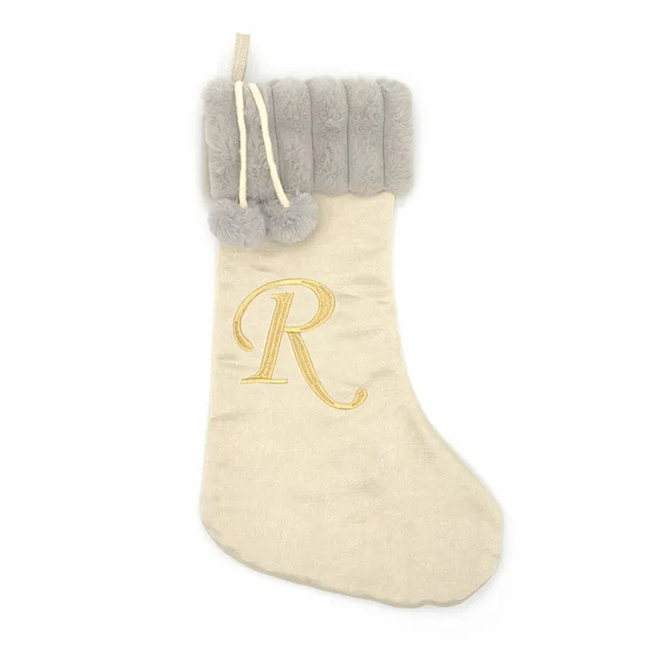 Božićne čarape sa plišanim pismom